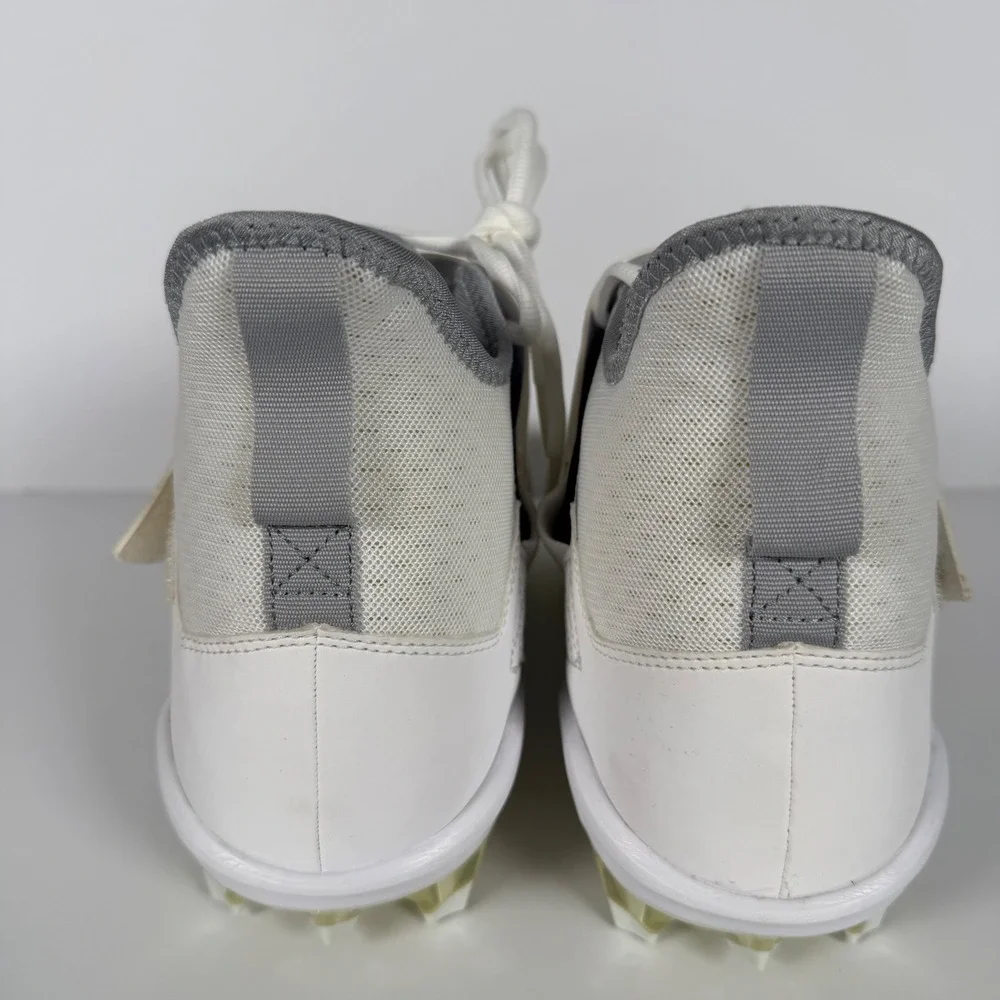 Nike Alpha Menace Pro 2 Mid Football Cleats Mens Size 13 White AQ3209-100 NEW